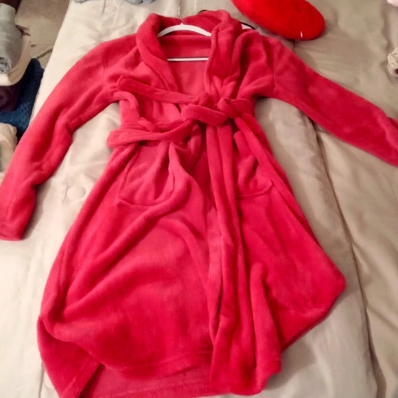 Fluffy fluffy red cozy warm robe - Picture 1 of 1